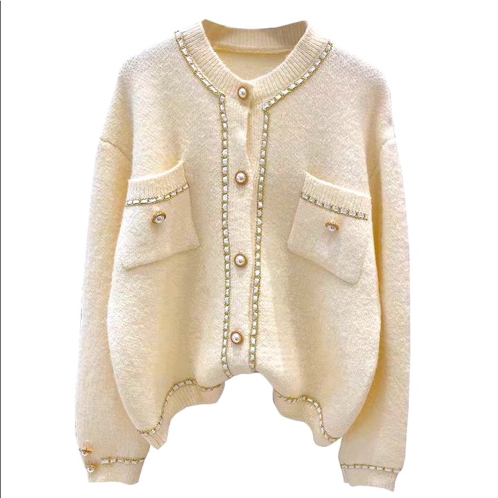 NEW Beige loose fitted cardigan